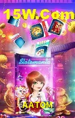 Tela de boas-vindas e lobby de jogos do aplicativo AATOM